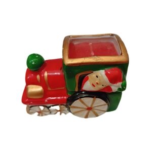 Holiday Train Toy with Santa - Red and Green